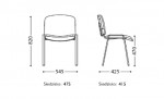 Розміри стільця ERA chrome