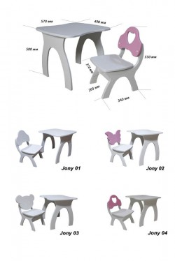 Комплект детской мебели JONY